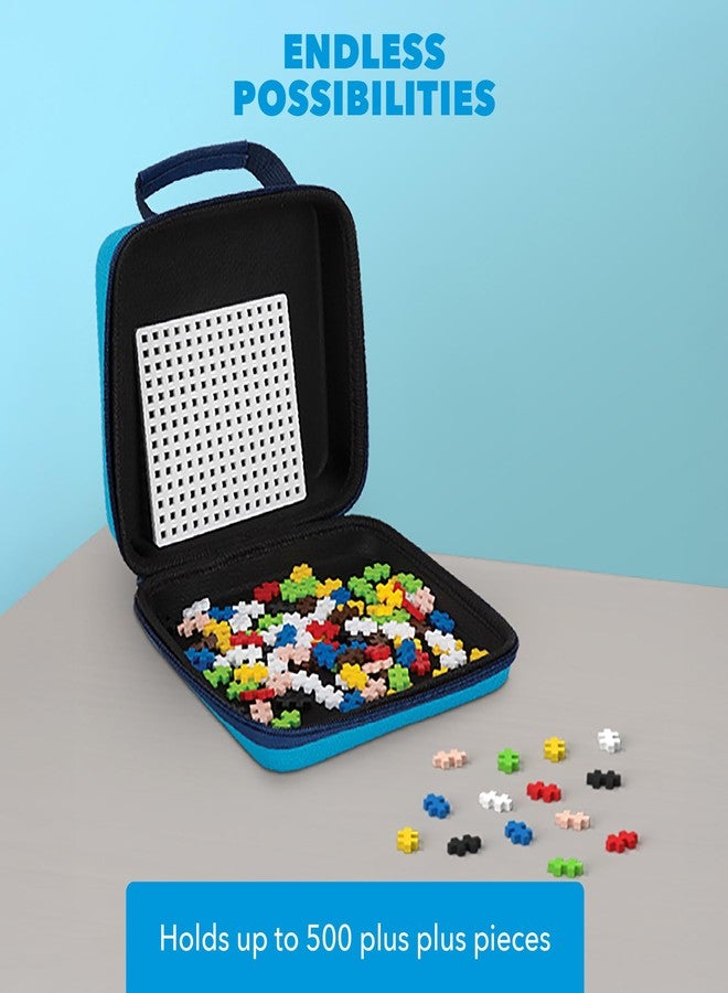 Plus-Plus Plus Plus Building Set with Travel Case, 3D Open Ended Stem Toy for Kids, 100 Mini Interlocking Pieces, 1 Baseplate - Basic Mix - Image 5